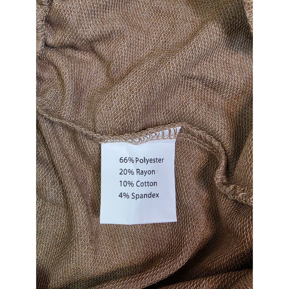 New Fantaslook Womens Joggers Sweatpants Heathered Tan Beige Lounge Pants Size X - Picture 6 of 6